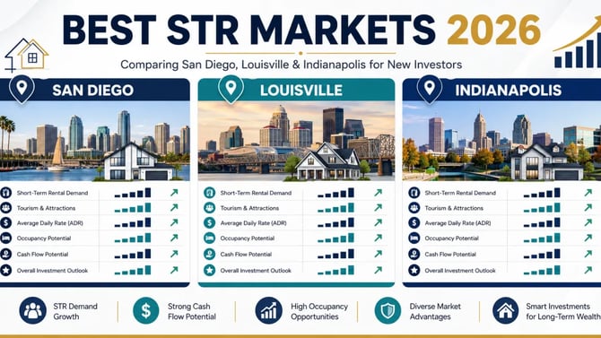 Best STR Markets 2026: San Diego, Louisville, Indianapolis